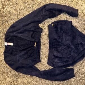 Savage X Fenty Blue Fuzzy Two-Piece Set